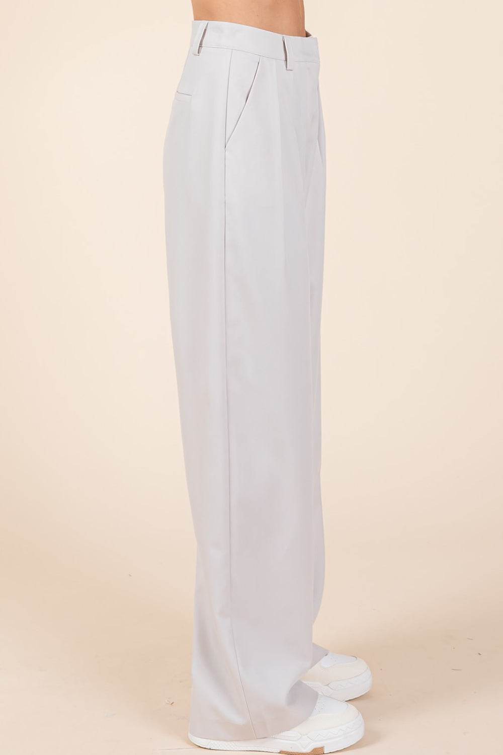 Mittoshop Pintuck Detail High Rise Pants