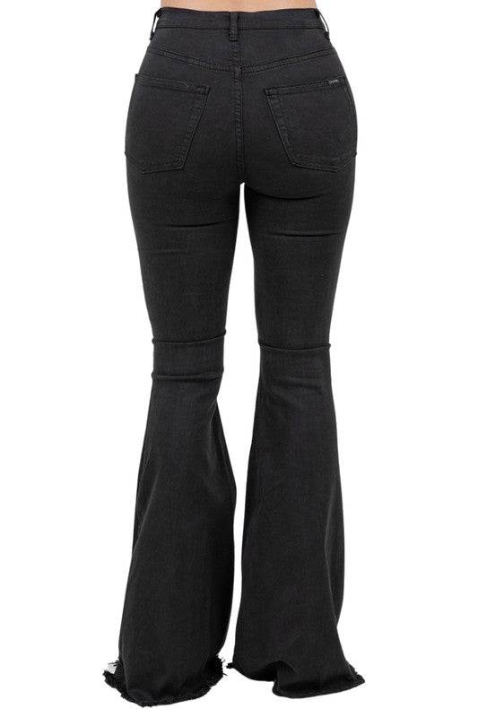 Rodeo Bell Bottom Blk/Brown- Inseam 34