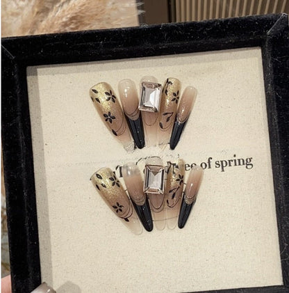 1034- Handmade press on nails fake nails removable