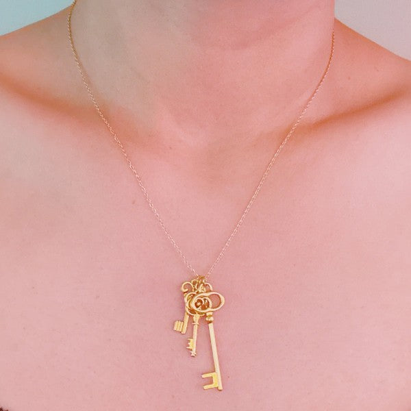 Secret Garden Key Necklace – Gold Plated | Vintage