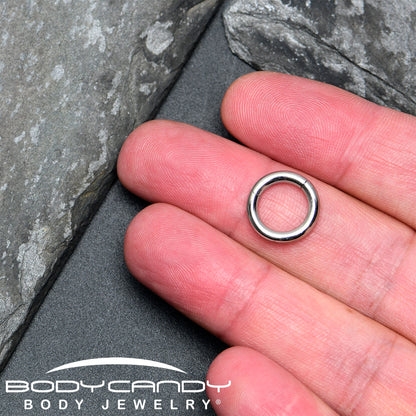 10G 3/8 316L Surgical Steel Precision Hinged Segment Hoop