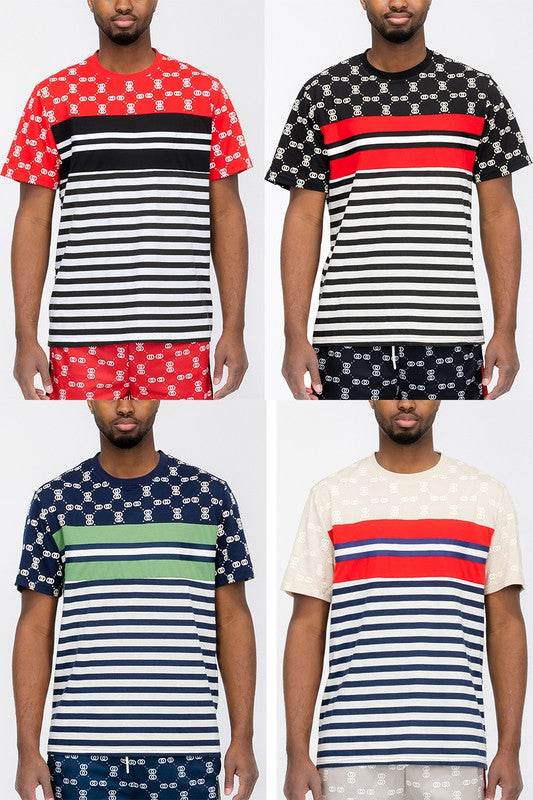 CHAIN LINK PRINT SHORT SLEEVE TSHIRT