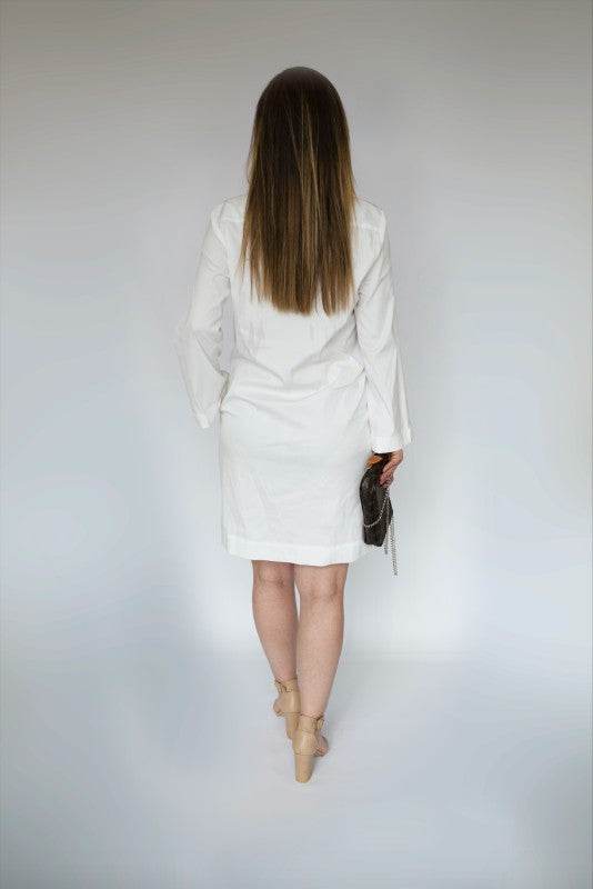 WRAPPED DRESS WIDE OPEN SLEEVES