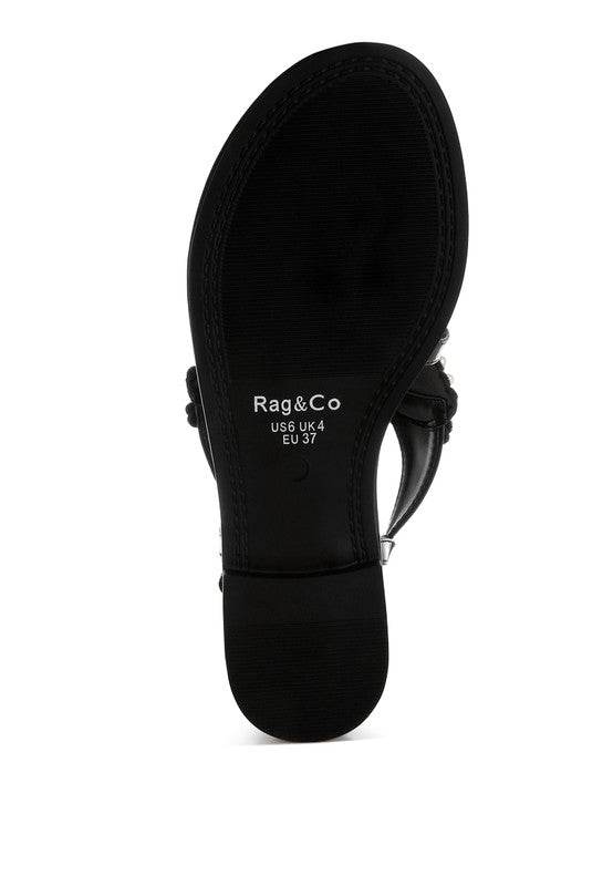 Zalata Pearl Studded Flats