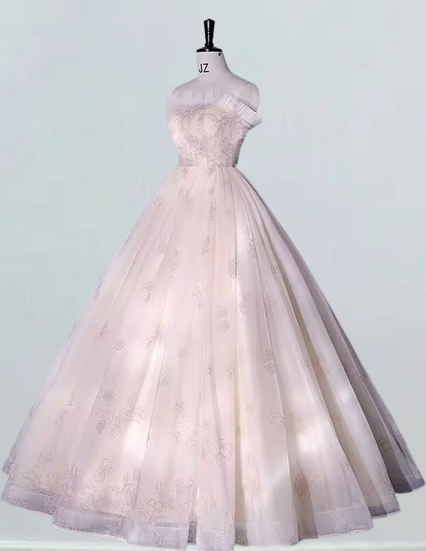 Strapless Tulle Ball Gown for Girls | Elegant Prom & Quinceanera Dress