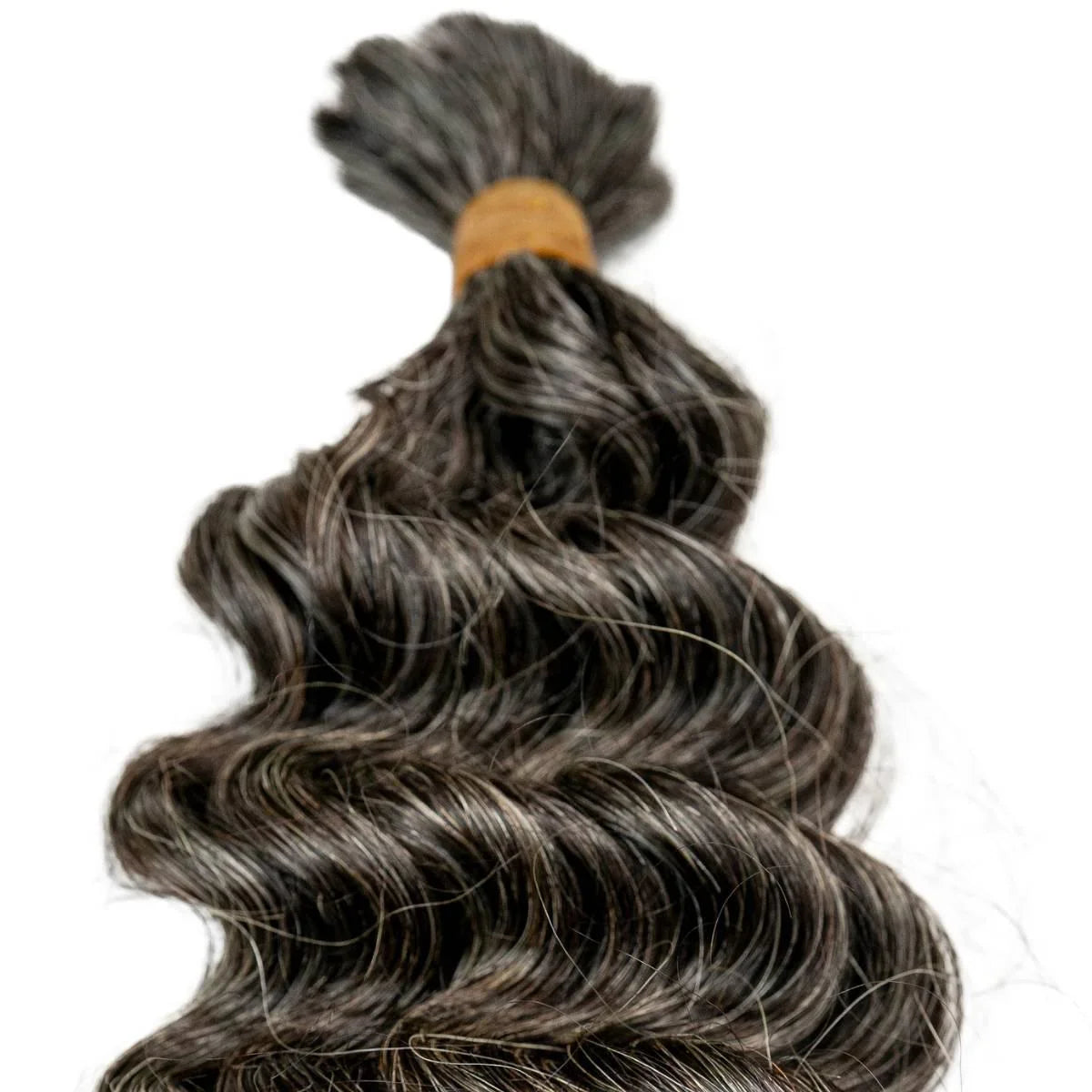 Raw Vietnamese Natural Gray Curly Human Hair Extensions