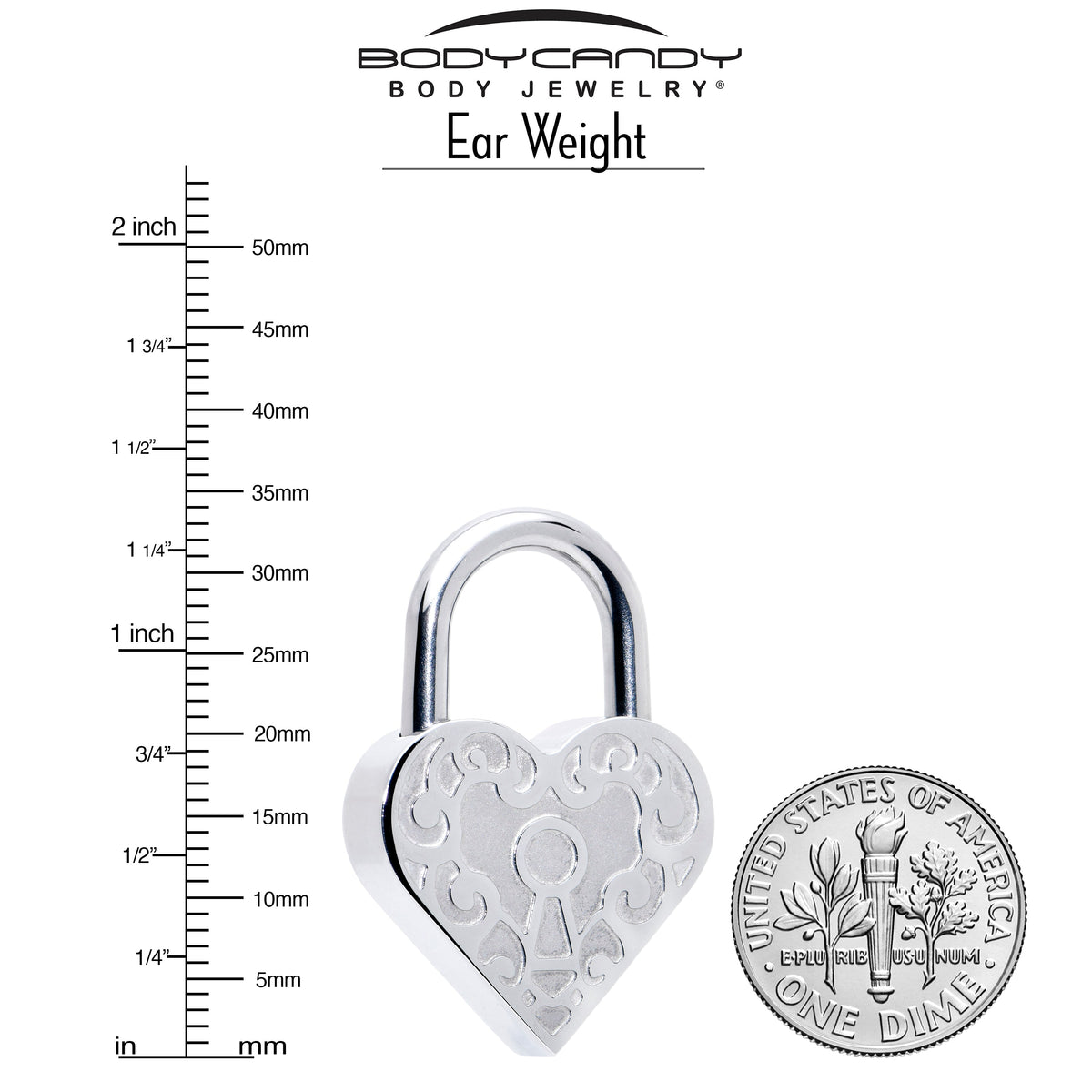 8G Heart Love Ear Weight Set