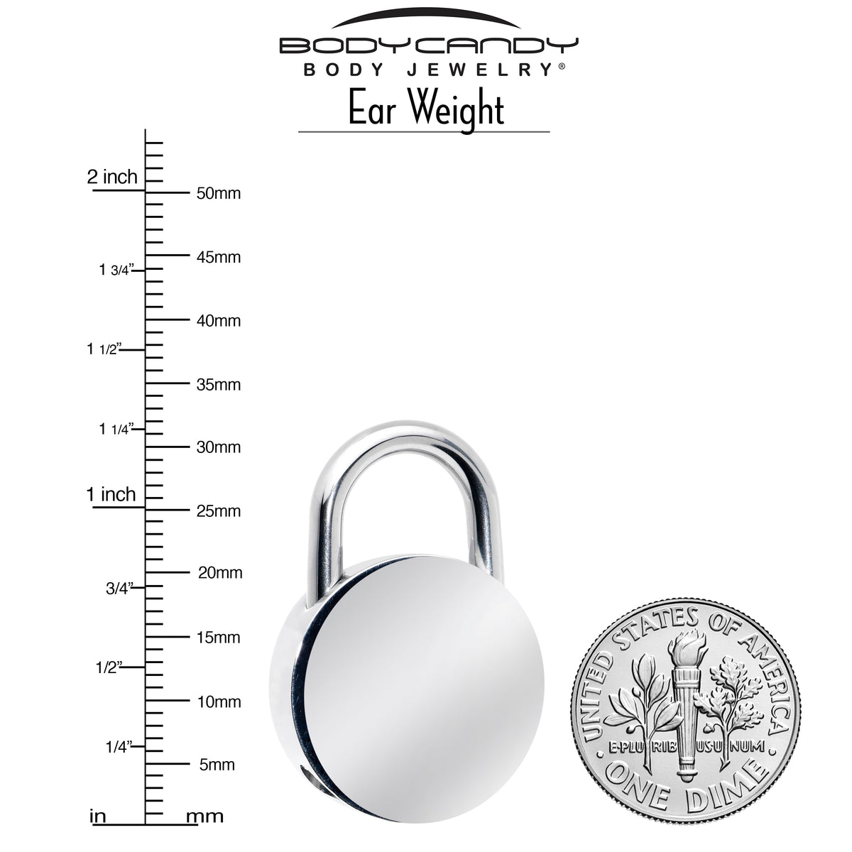 8G Round Padlock Ear Weight Set