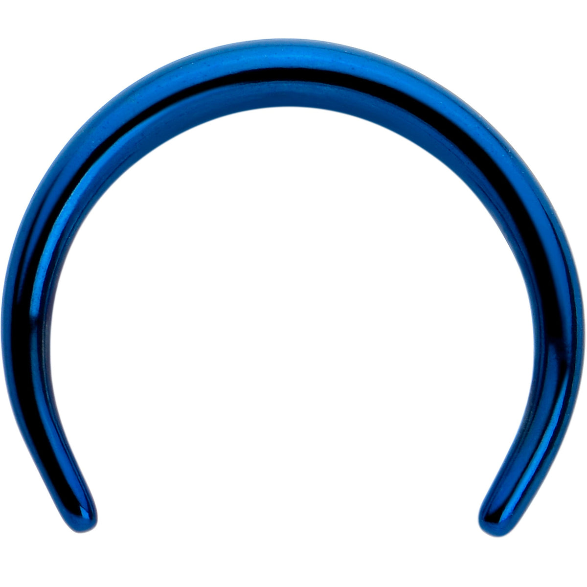 14G 3/8 Blue Pincher Crescent Taper