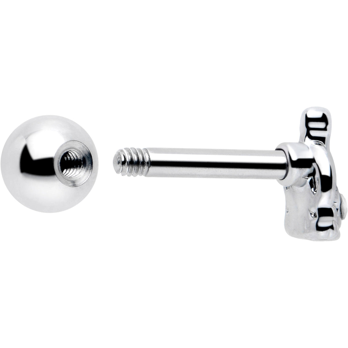 16G 1/4 Clear Gem Champagne Dreams Cartilage Tragus Earring