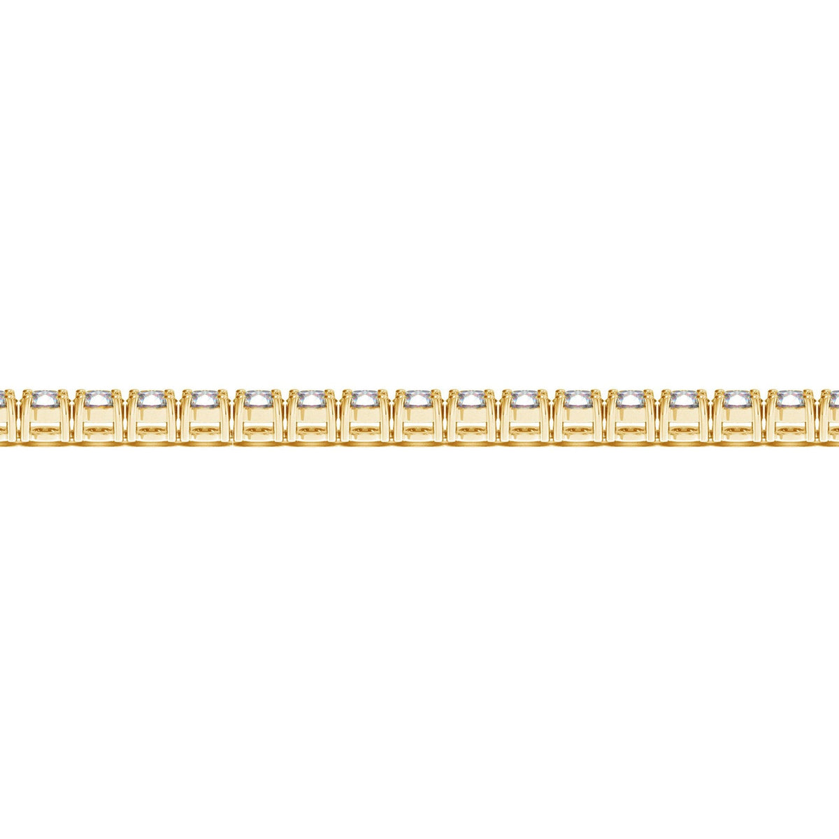 Lab Grown Round Diamond Tennis Bracelet in 14k Yellow Gold (7 cctw F/G  VS2/SI1)