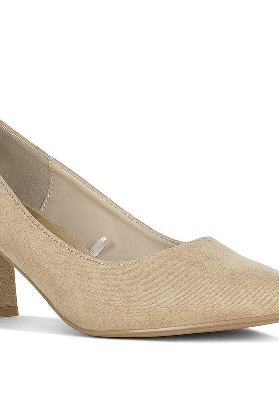 Malai Block Heel Pumps