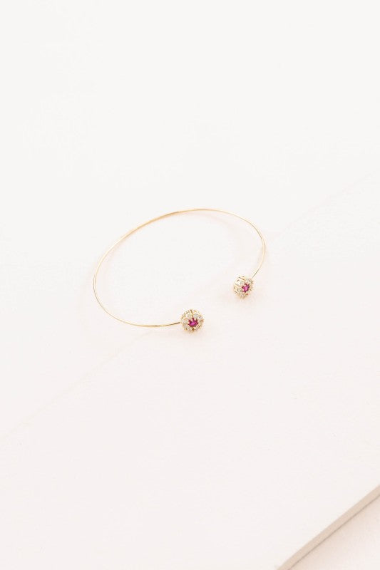 Pink Floral Cuff