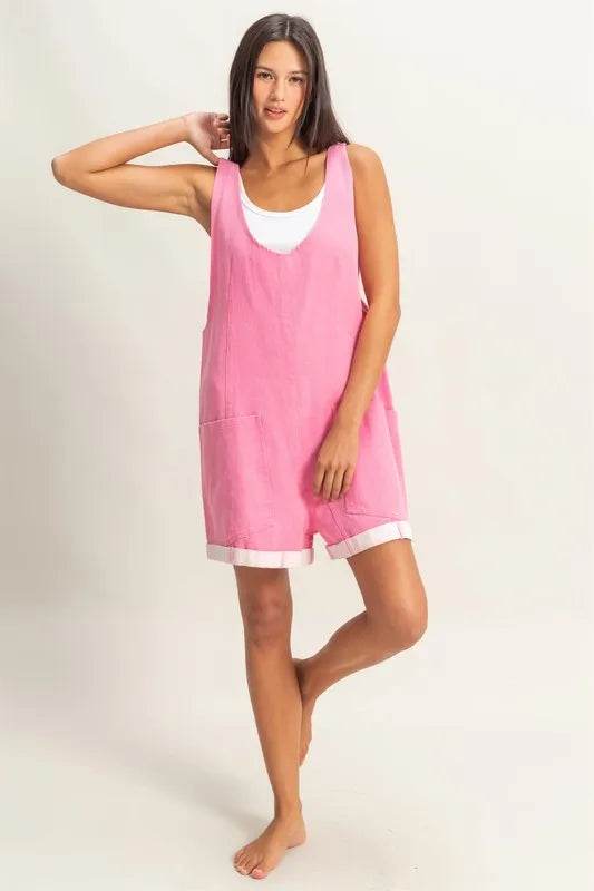 HYFVE V-Neck Pocket Detail Romper