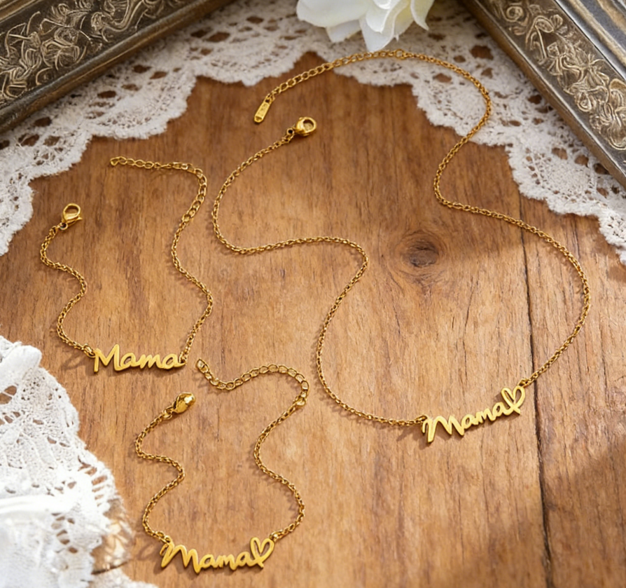 Mama Letter Stainless Steel Necklace