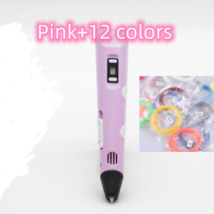 3D print pen 3D pen two generation graffiti 3D stereoscopic paintbrush