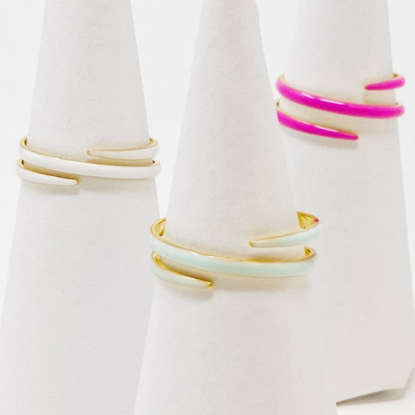 Never Fade Color Swirl Ring