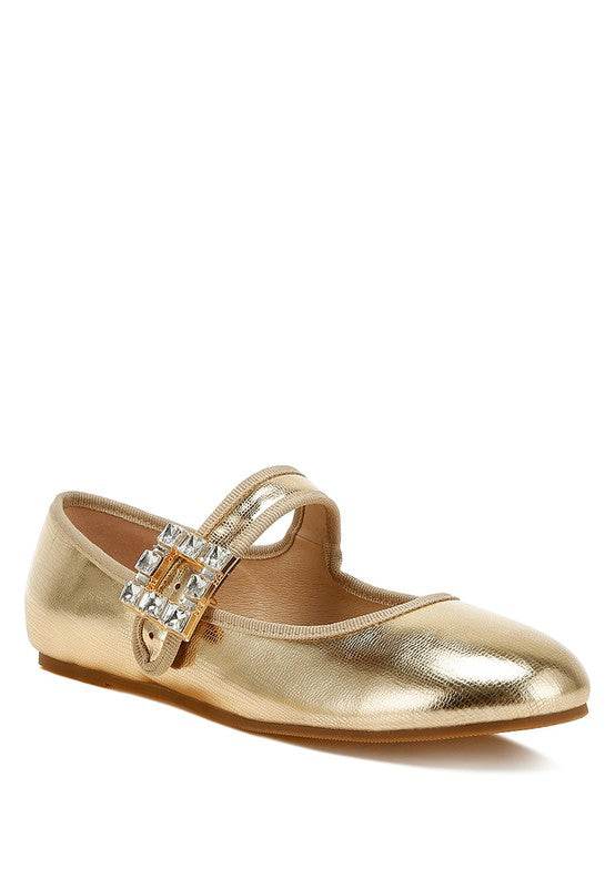 Upstage Brooch Mary Jane Ballerinas