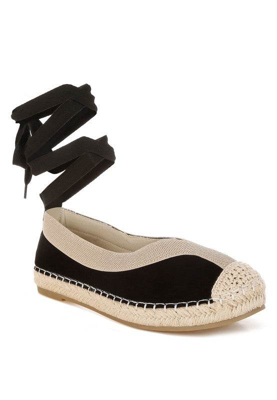 Yalva Microfiber Detachable Lace Espadrilles