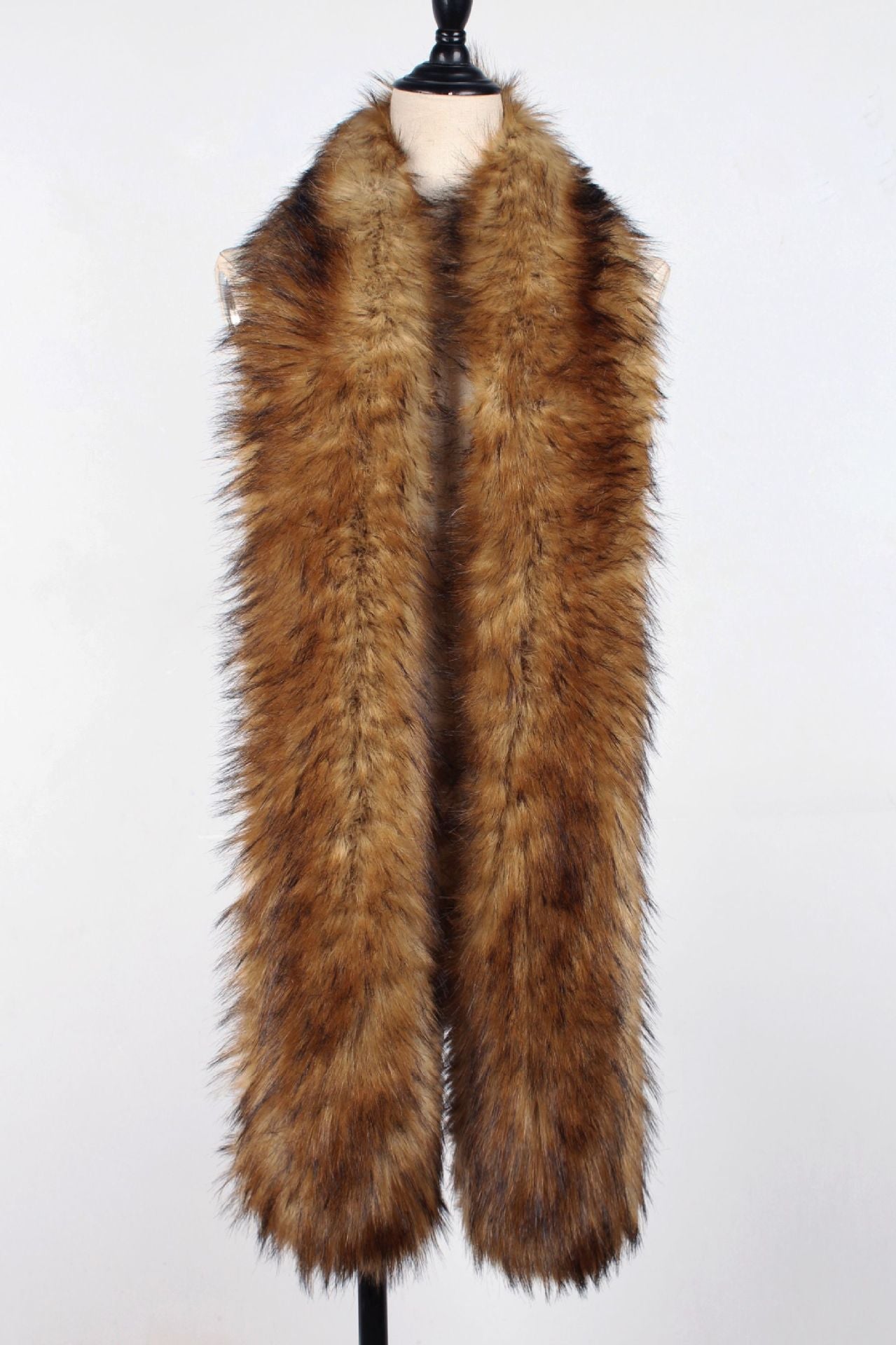 Faux Fur Fox Fur Long Scarf Shawl Fur Collar