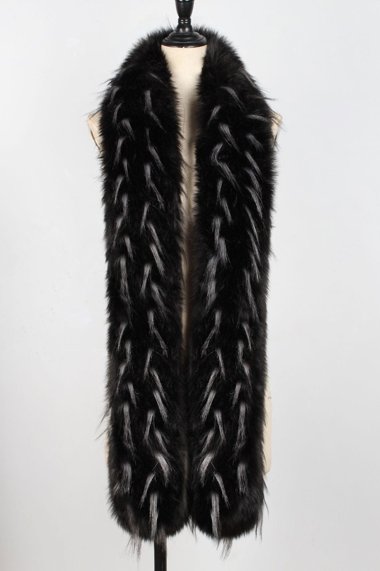 Faux Fur Fox Fur Long Scarf Shawl Fur Collar