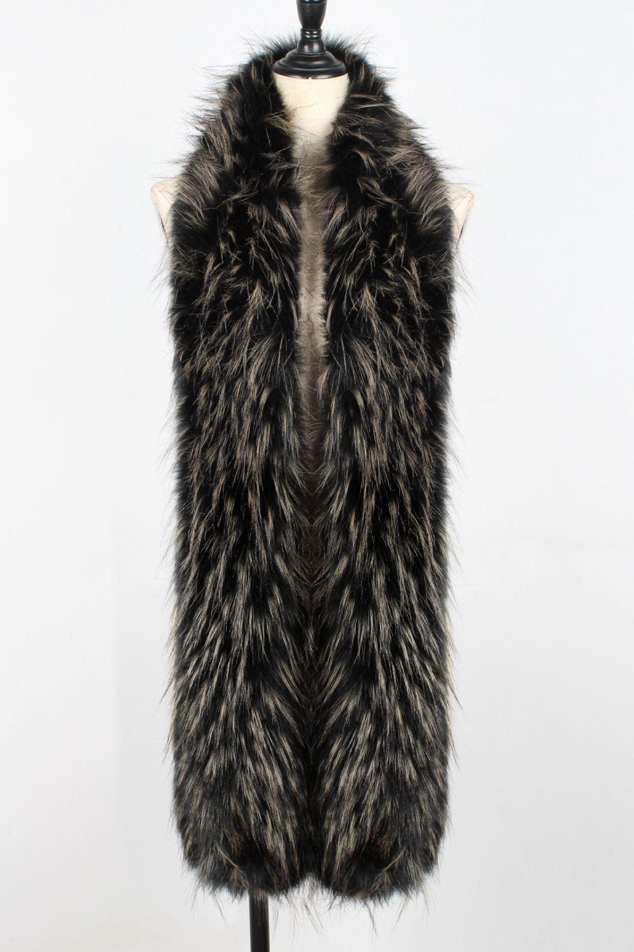 Faux Fur Fox Fur Long Scarf Shawl Fur Collar
