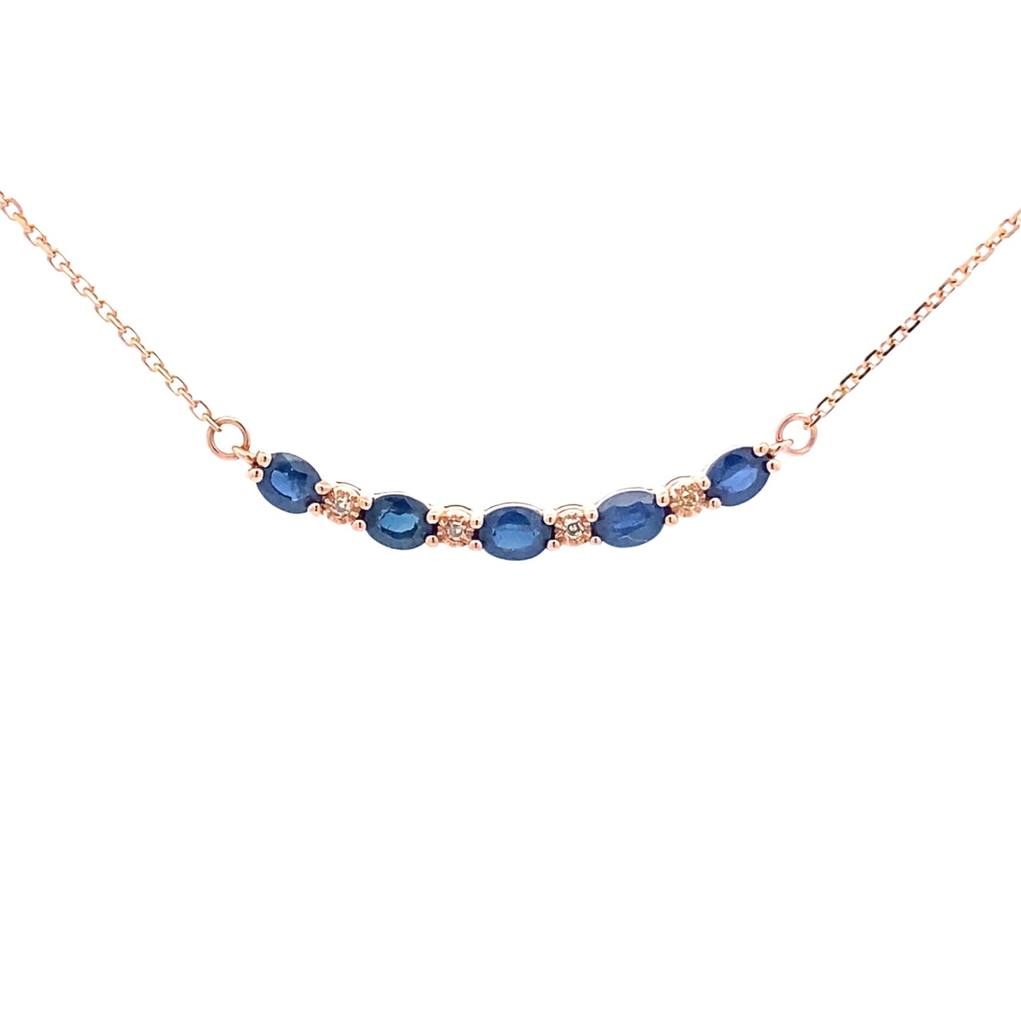 .73ct Sapphire Diamond Fashion Pendants 10KT Rose Gold