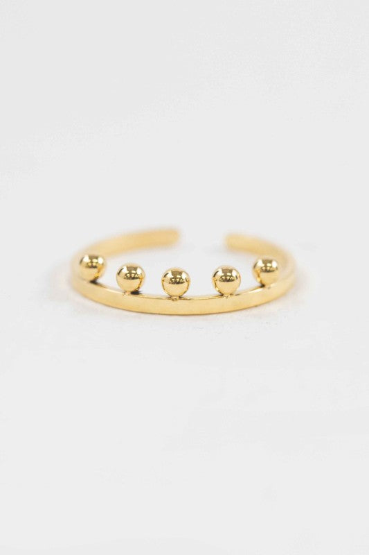 Bump Adjustable Ring | Gold