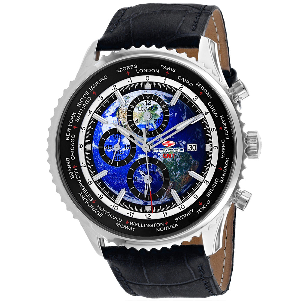 Seapro Men's Meridian World Timer GMT