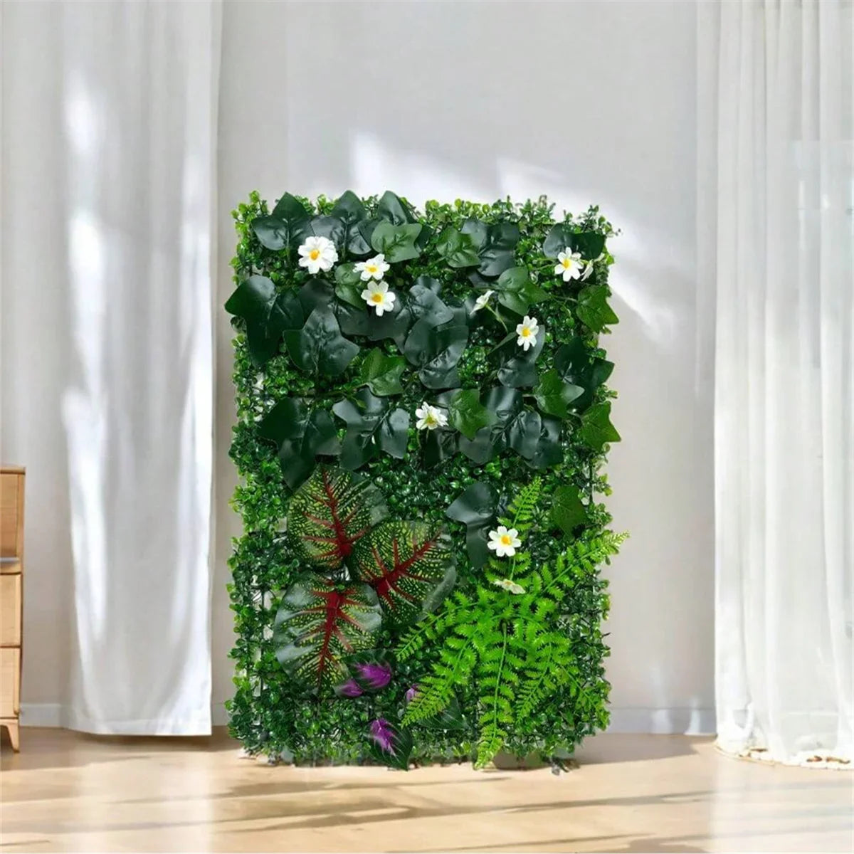 1pc Artificial Plant Wall Panels Boxwood Hedge Wall Panels Privacy Screen Fence Backdrop for Outdoor Garden Backyard Decor