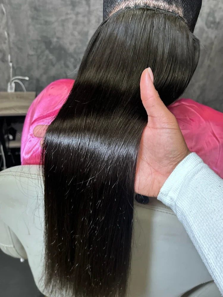 YKB 30 40 Inch Bone Straight Indian Virgin Remy Human Hair Bundles Deal | 12A Raw Hair Extensions | Natural Color | 3 or 4 Bundles