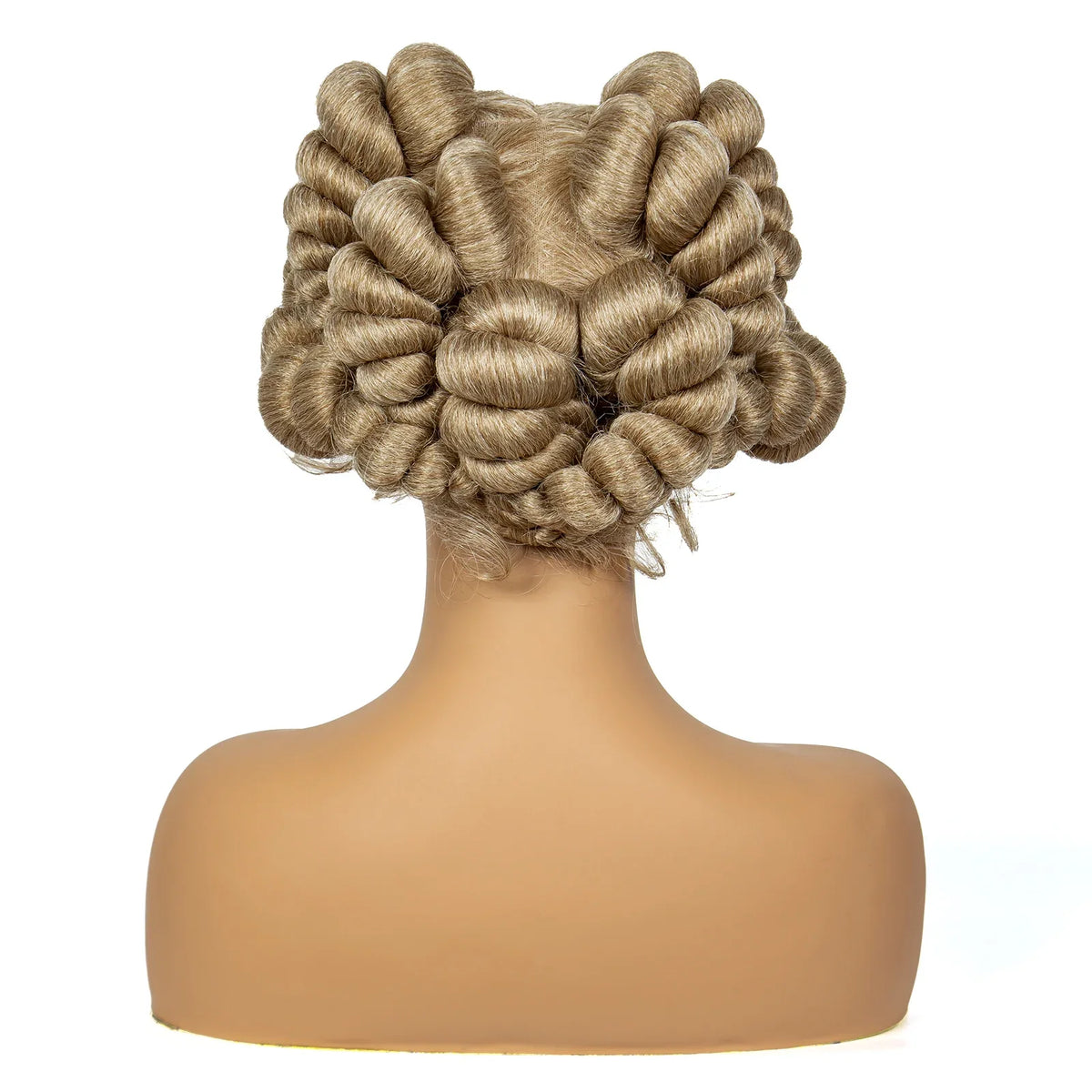 6" Short Bantu Knotless Braids Wig | 1B/30 Ombre | Full Lace