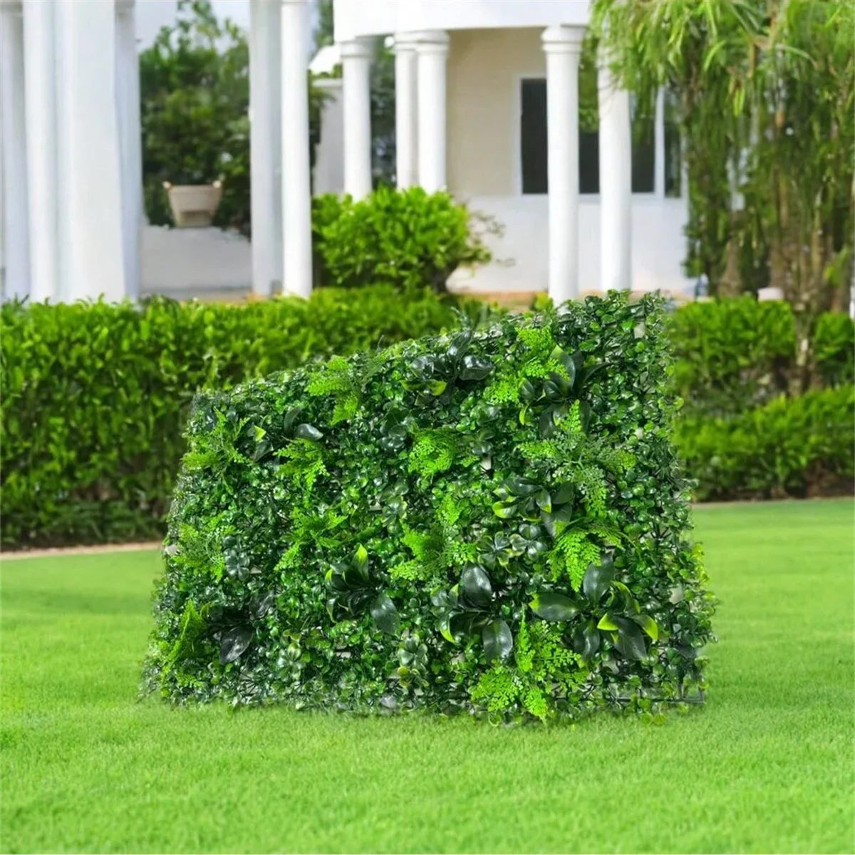 1pcs Artificial Plant Wall UV-Anti Ivy Privacy Fence Wall Screen Faux Greenery Panels Backdrop Boxwood  for Indoor Outdoor