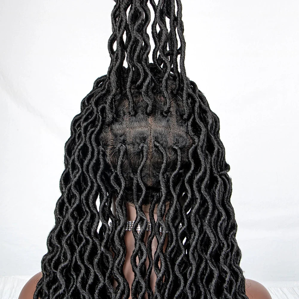 Goddess Locs & Passion Twist Braids Wig | Full Lace | Knotless | Boho Style