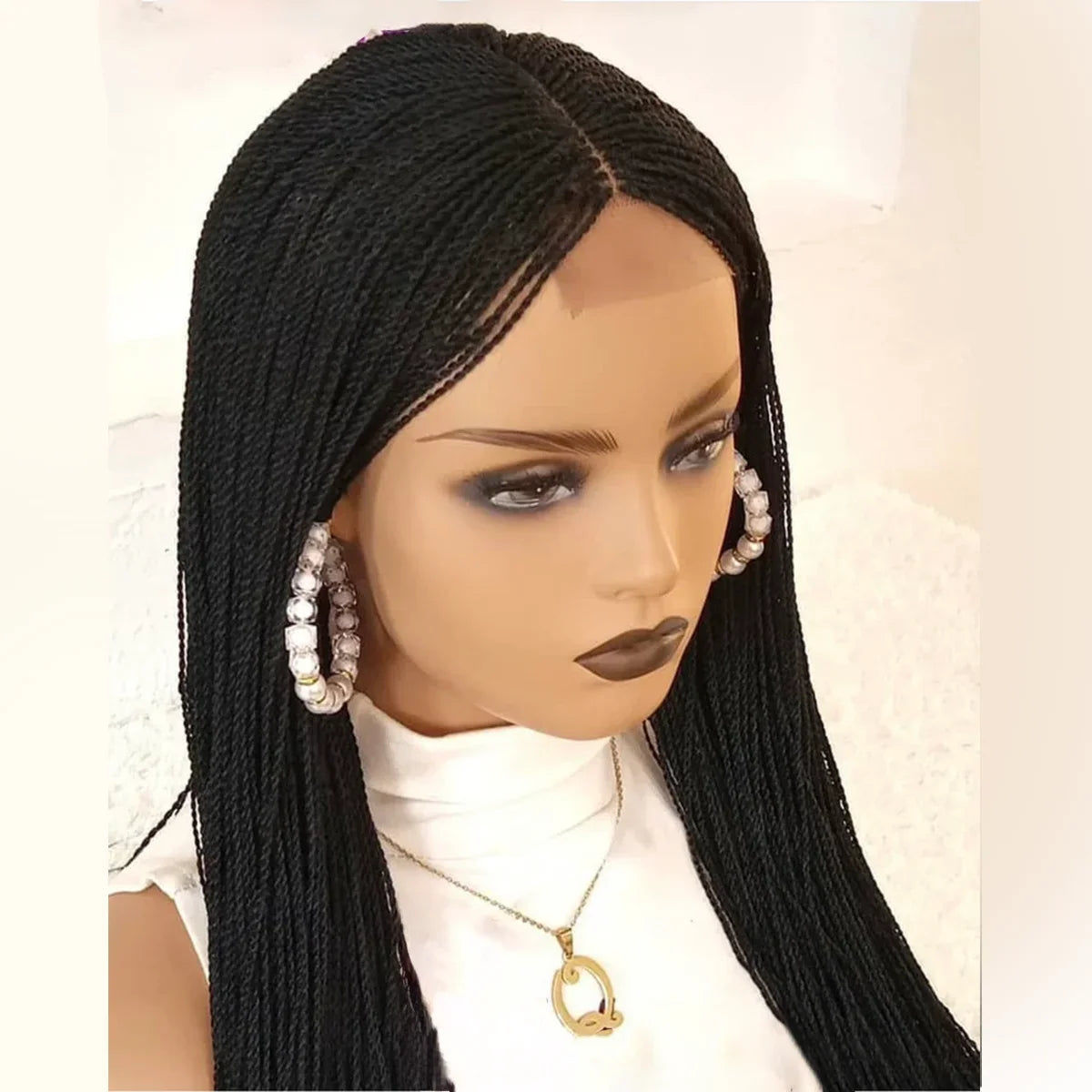 Senegalese Twist Wig | Micro Million Twists | Afro Braided Wig | Glueless Lace Front