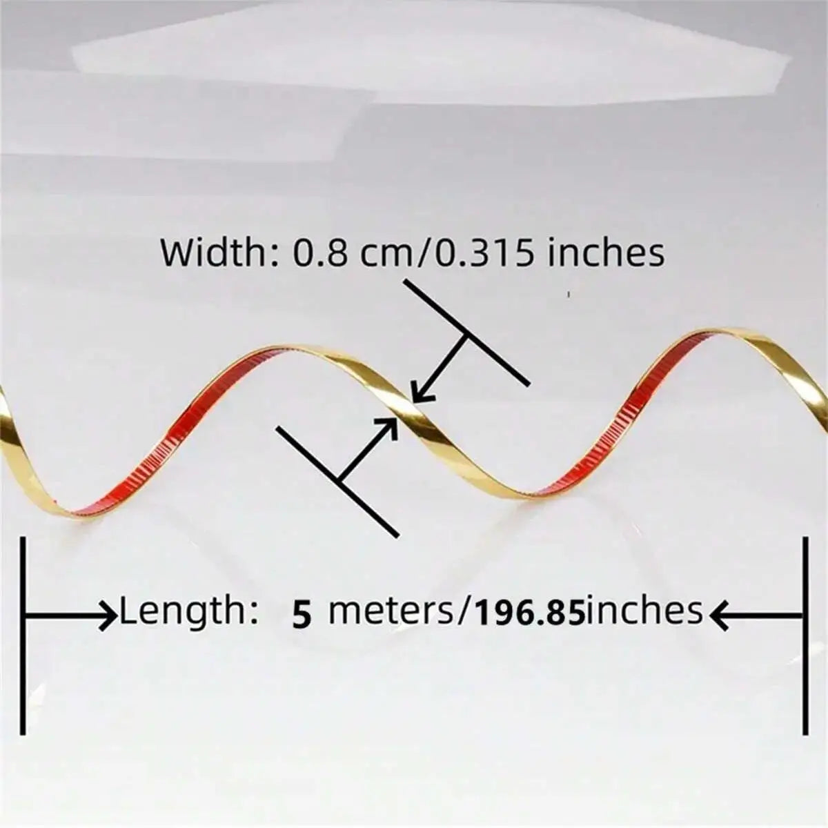 1 Roll Gold PVC Decoration Line Wall Sticker, Self-Adhesive,Decorative Strip Peel And Stick Molding Trim,Suitable For  Living