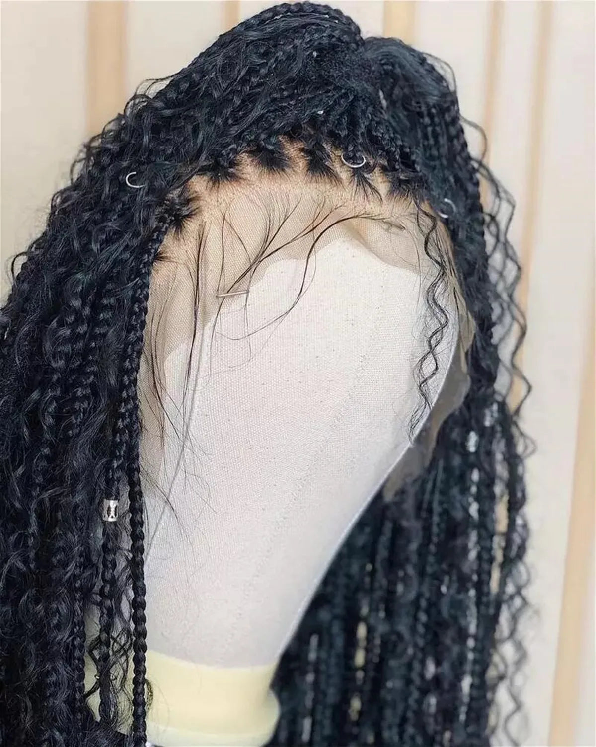 Boho Goddess Locs Wig | Ombre Box Braids | Full Lace Front | Baby Hair | Synthetic Hair