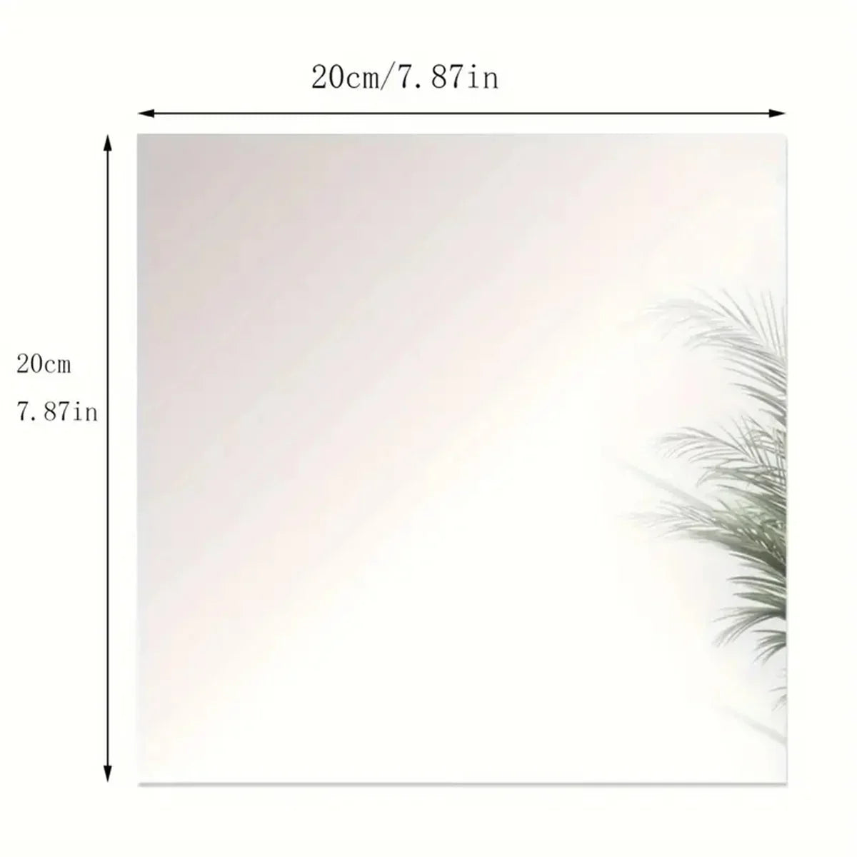 1/3/5pcs Elegant Acrylic Square Mirror Tray Set - 8inch Perfect for Weddings, Showers & Birthdays - Ideal Table Centerpiece & D