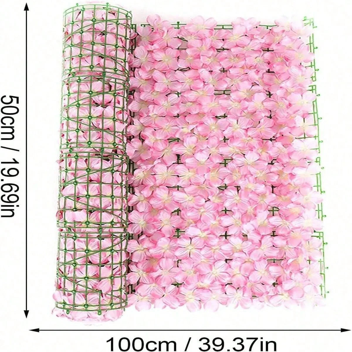 Expanding Artificial Fence Screening with Flowers Ivy Fence Screening Flower Fence Garden Wall Privacy Fence Wedding Decoration