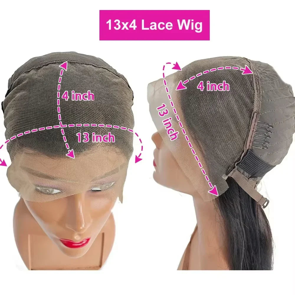 Brazilian 250% Density Short Bob Body Wave Wig | 13x4 HD Transparent Lace Front & 4x4 Lace Closure Human Hair (Pre-Plucked for Women)