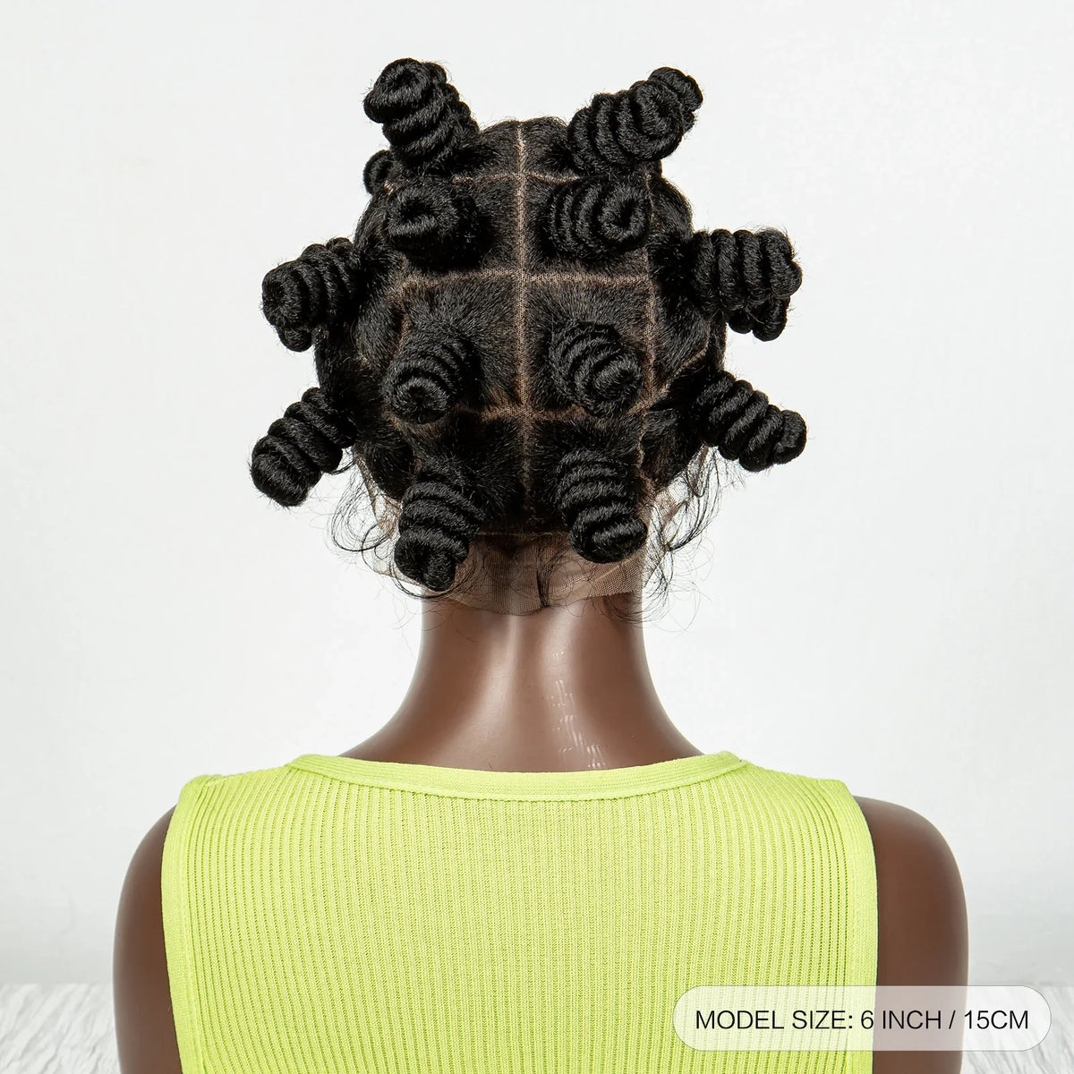 Handmade Knotless Bantu Braids Wig | Full Lace | Colored Braiding Hair