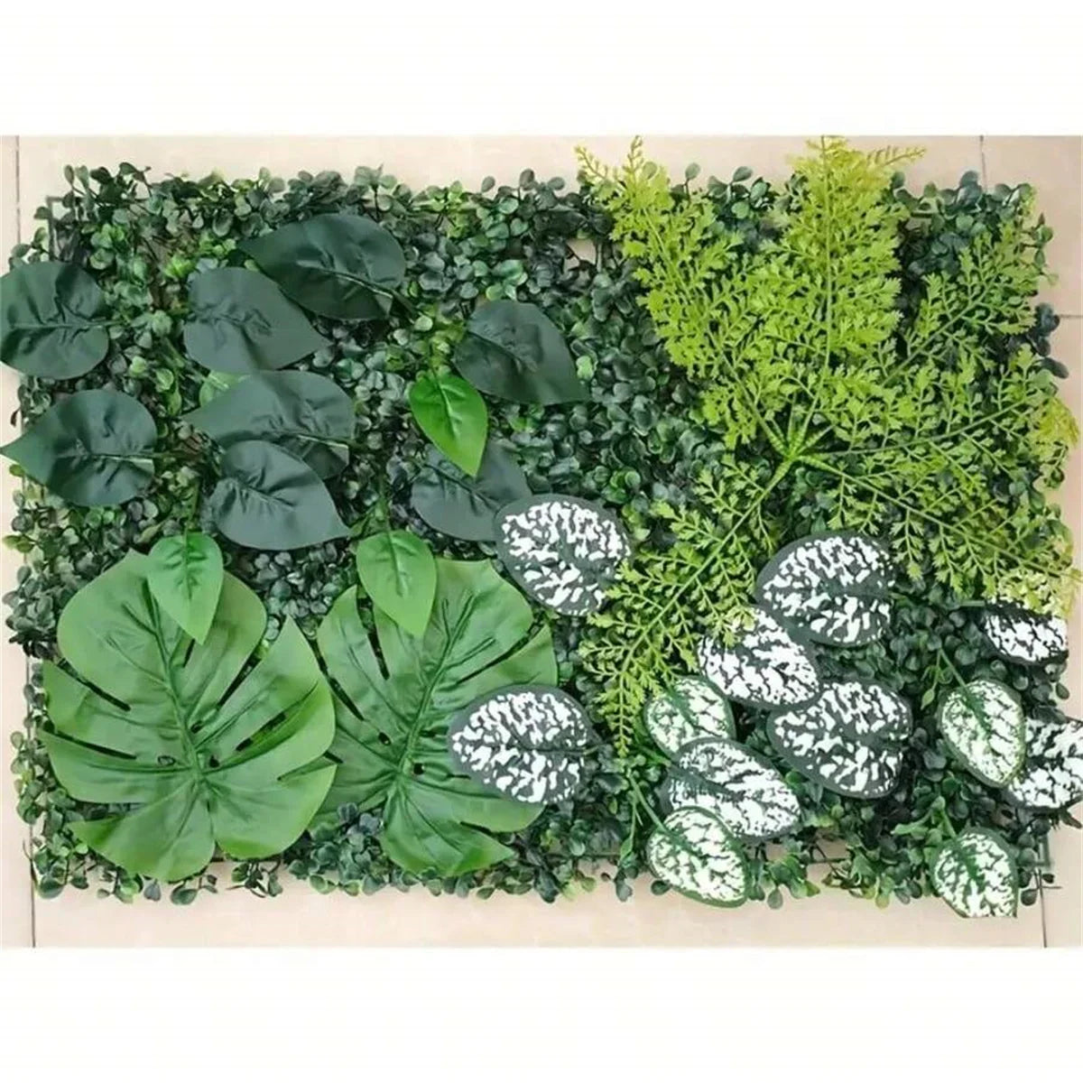 Artificial Green Wall Panels Faux Jungle Grass Decor for Home Garden Vibrant Greenery Mats for Outdoor Patio Weddings Christmas