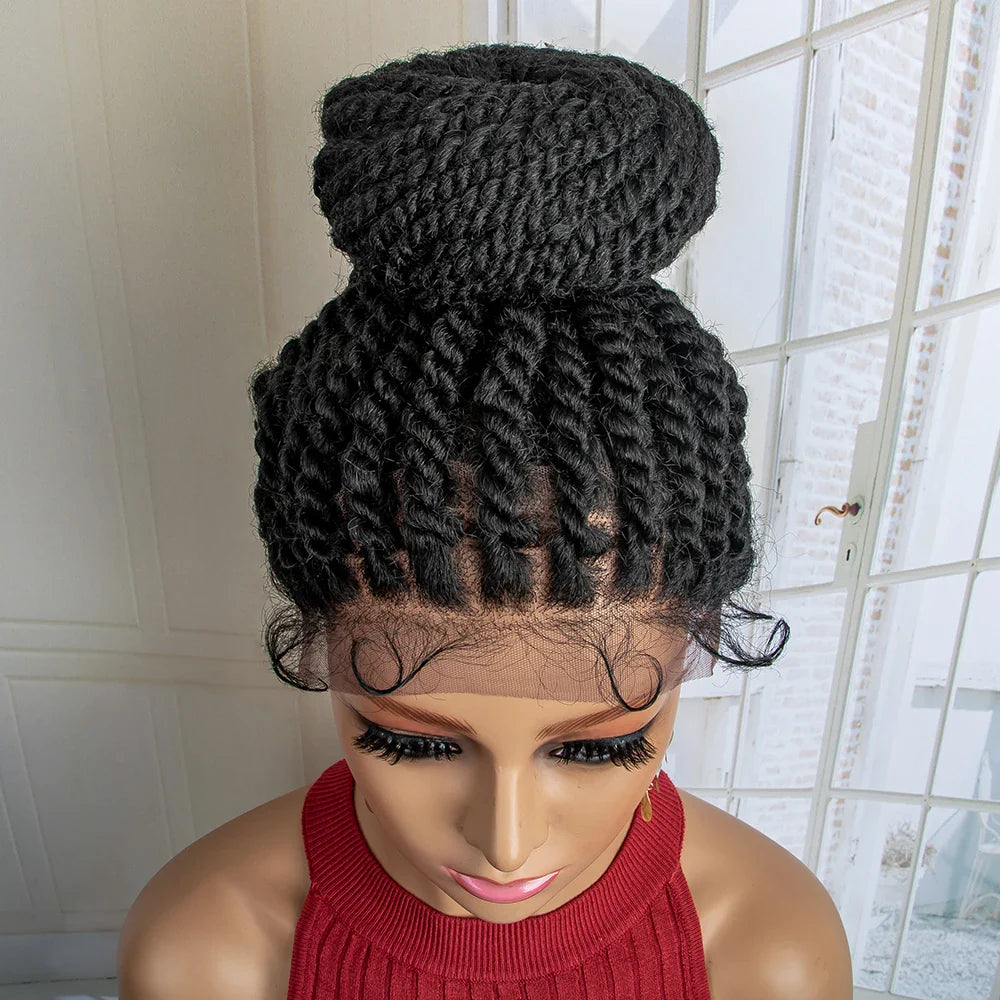 New Arrival Bun Braided Wig | Lace Front Updo with Baby Hair