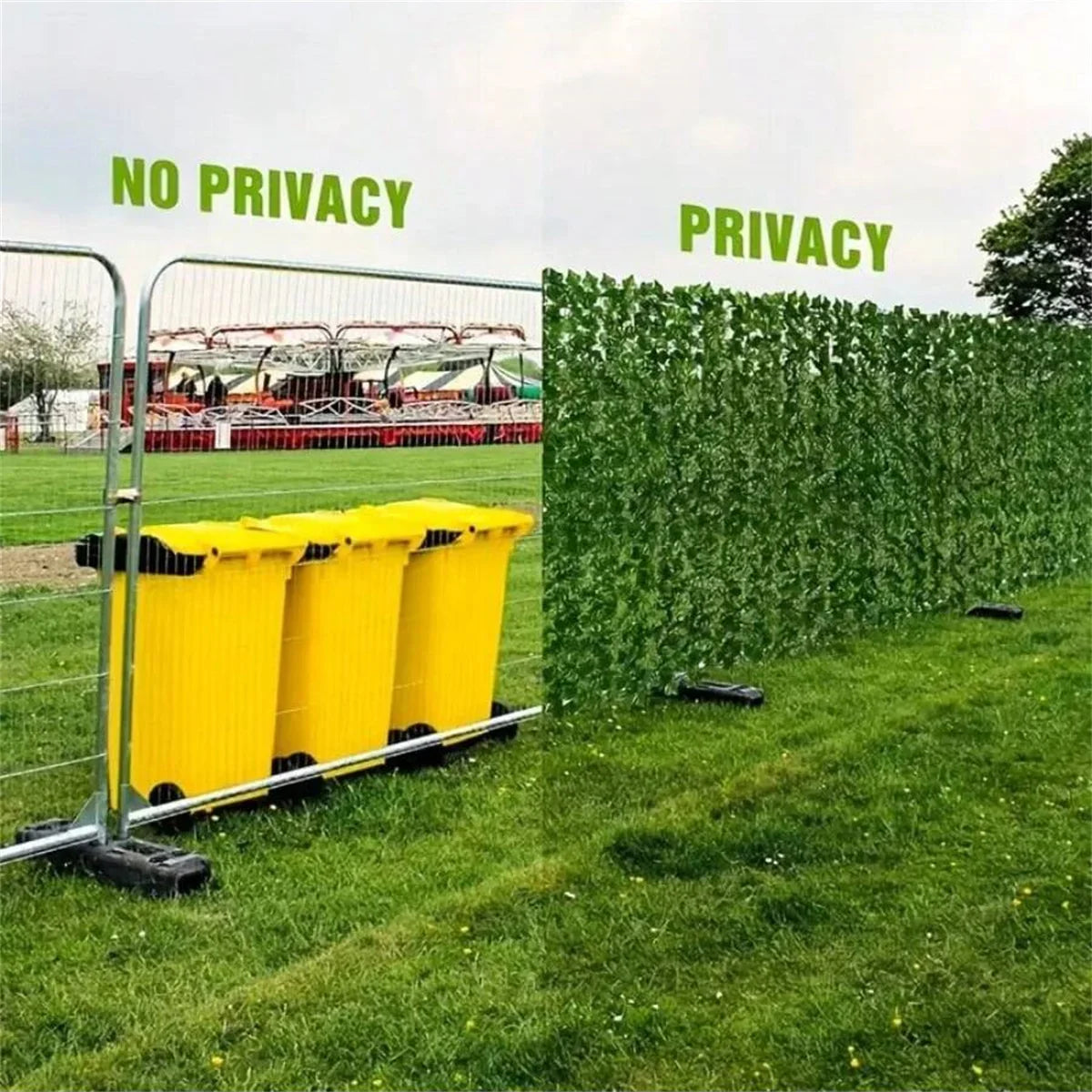 Artificial Ivy Privacy Fence Wall Screen UV Resistant Green Plastic Background for Patio Balcony Garden Backyard Indoor Outdoor
