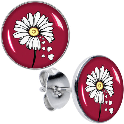 Love Me Not Flower Stud Earrings by Onyx O