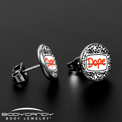 Dope Composition Notebook Stud Earrings by Onyx O