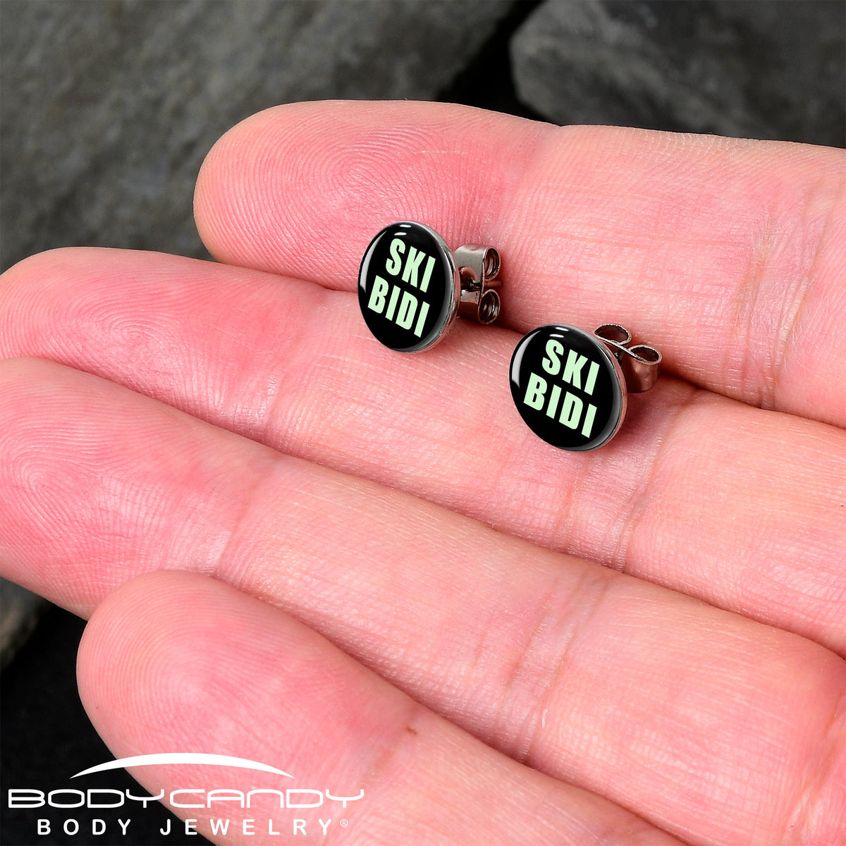 SKIBIDI Stud Earrings by Onyx O