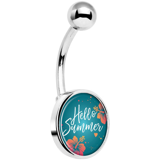 Floral Hello Summer Belly Ring