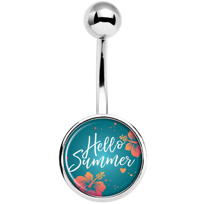 Floral Hello Summer Belly Ring