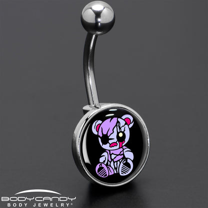 Attitude Teddy Bear Belly Ring by Onyx O